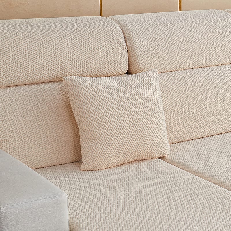 Beige Motivo Laine - 1 pezzo - Fodere di Cuscino 45x45cm