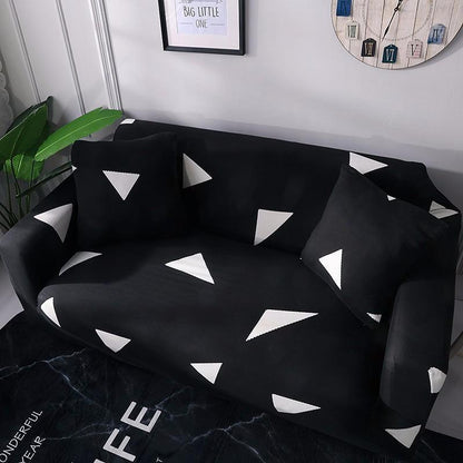 Black and White - 2 pezzi - Fodere elasticizzate per cuscino 45X45cm