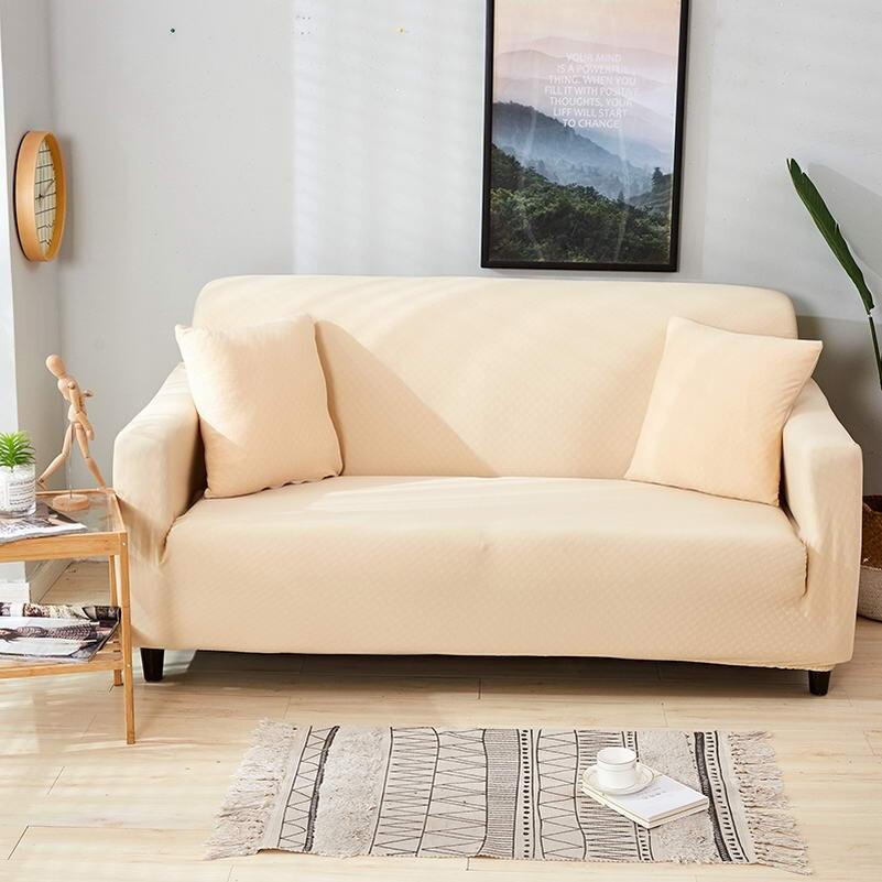 Bianco panna - 1 pezzo - Fodera idrorepellente per cuscino 45X45cm