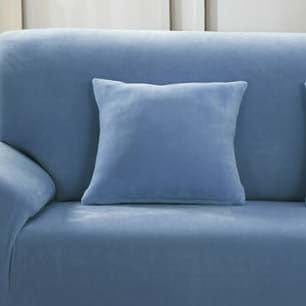 Azzurro cielo - 2 pezzi - Fodere in Velluto Elasticizzate di Cuscino 45 CM X 45 CM