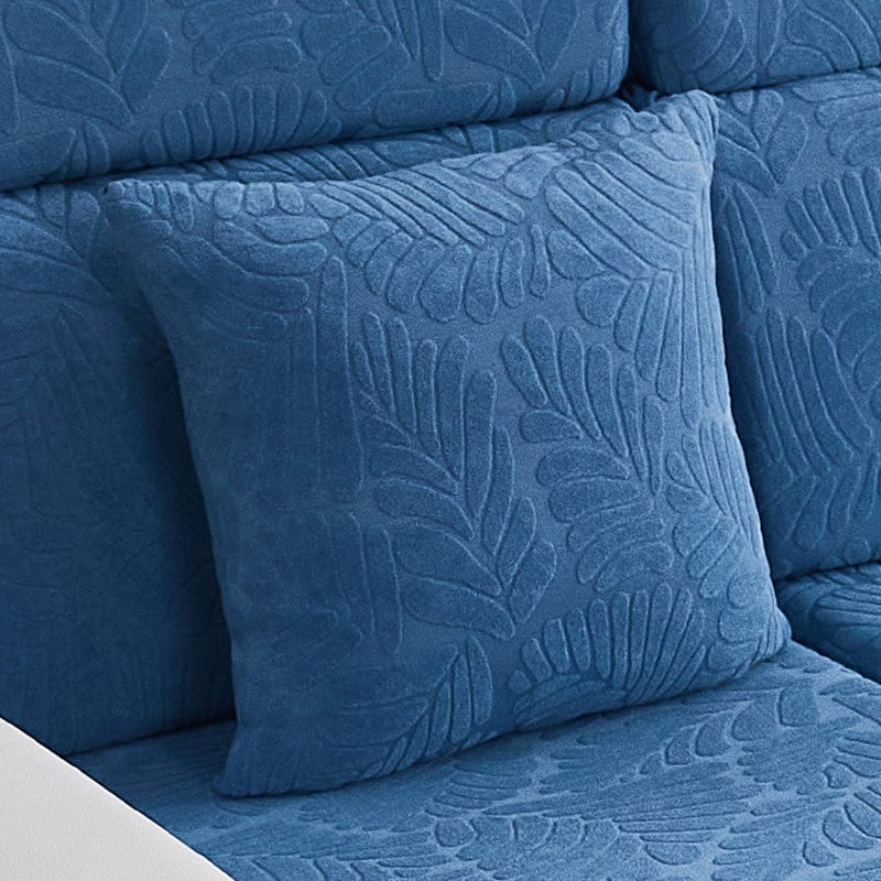 Azzurro cielo Motivo Palma - 1 pezzo - Fodere di Cuscino 45x45cm