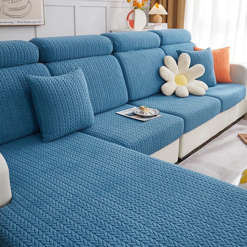 Blu Motivo Wool - 1 pezzo - Fodere di Cuscino 45x45cm