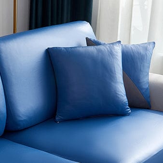 Blu - 1 pezzo - Fodere di Cuscino in Similpelle Impermeabile 40x40cm