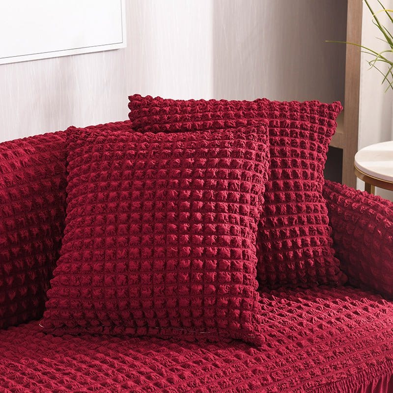 Bordeaux - 2 pezzi - Fodere elasticizzate per cuscino 45X45cm ( Jupe )