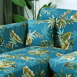 Green Leaves - 2 pezzi - Fodere elasticizzate per cuscino 45X45cm