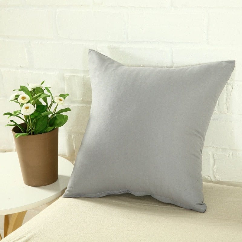 Grigio chiaro - 2 pezzi - Fodere elasticizzate per cuscino 45X45cm