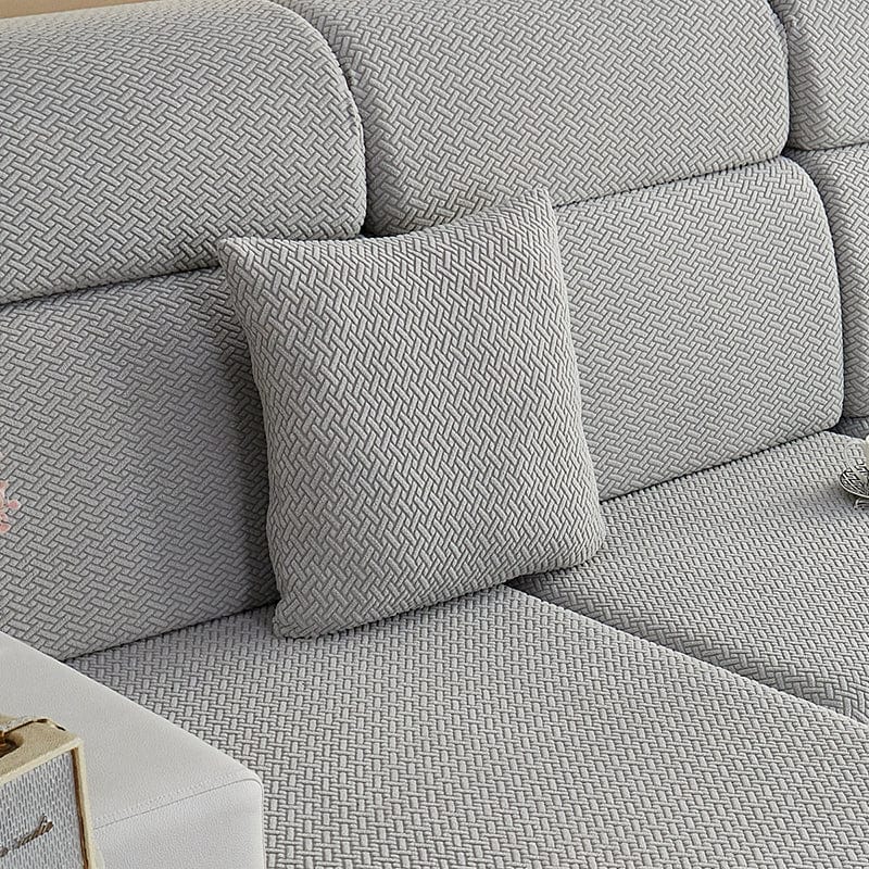 Grigio chiaro Motivo Laine - 1 pezzo - Fodere di Cuscino 45x45cm