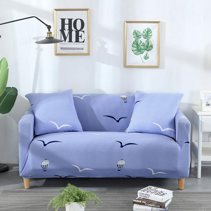 Blu Ivory Gull - 2 pezzi - Fodere elasticizzate per cuscino 45X45cm