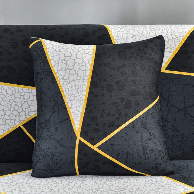 Nero Gracia - 2 pezzi - Fodere elasticizzate per cuscino 45X45cm