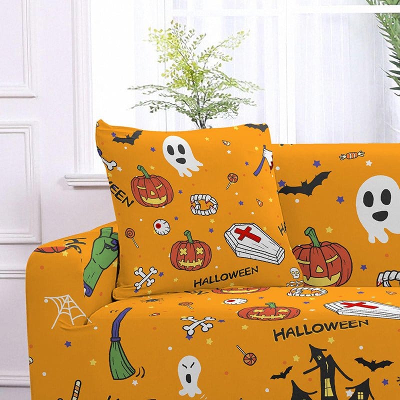 Party Halloween - 2 pezzi - Fodere elasticizzate per cuscino 45X45cm