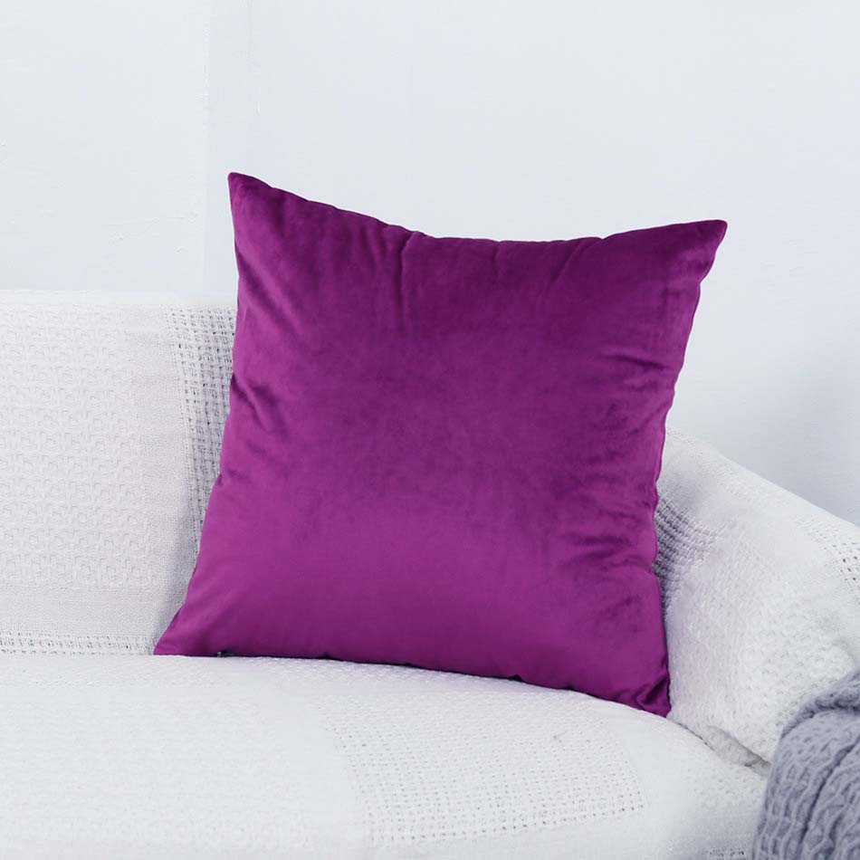 Pourpre - 2 pezzi - Fodere in Velluto Elasticizzate di Cuscino 45 CM X 45 CM