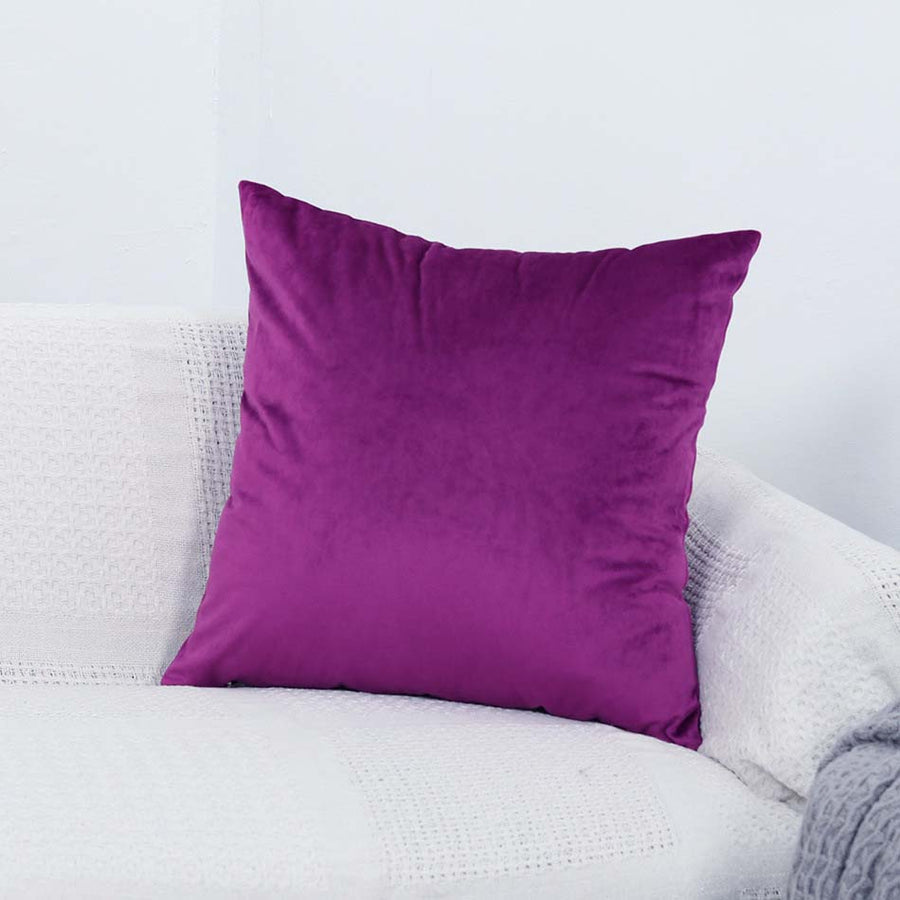Pourpre - 2 pezzi - Fodere in Velluto Elasticizzate di Cuscino 45 CM X 45 CM