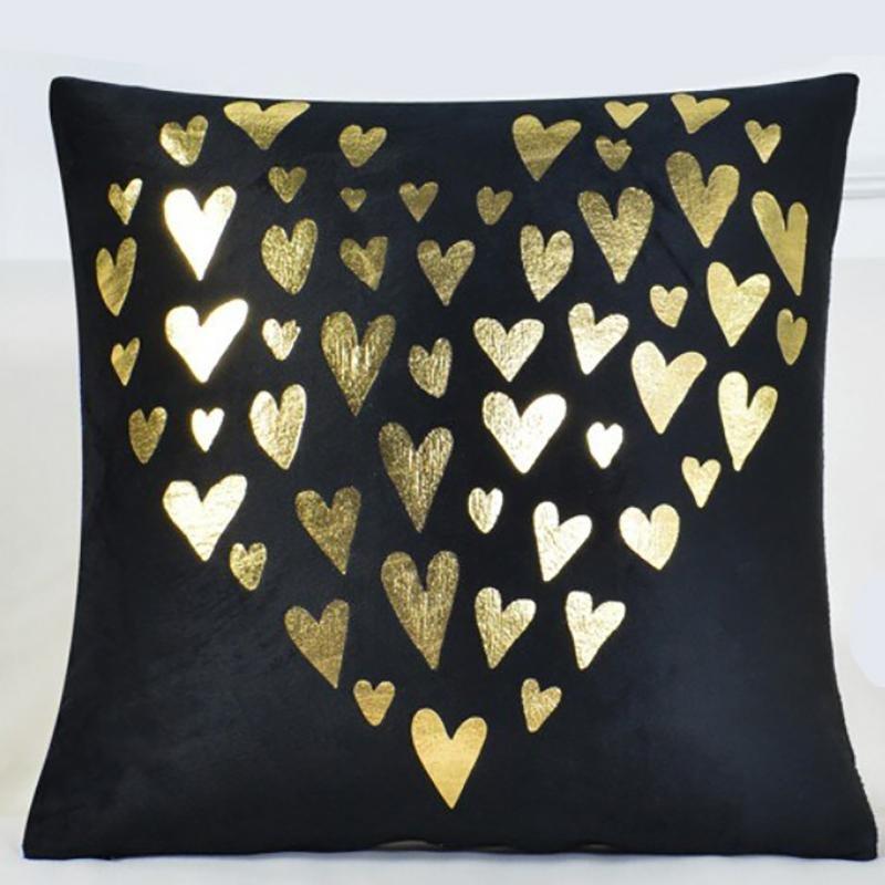Raining Hearts - 1 pezzo - Fodere Elasticizzate di Cuscino 45 CM X 45 CM