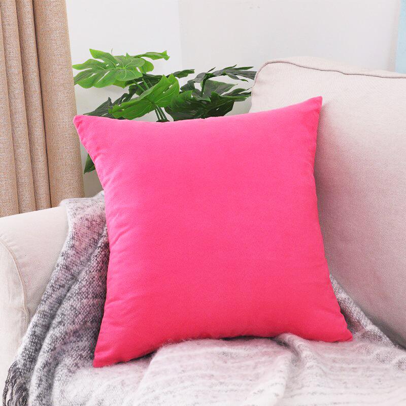 Rosa - 2 pezzi - Fodere Elasticizzate di Cuscino 45 CM X 45 CM