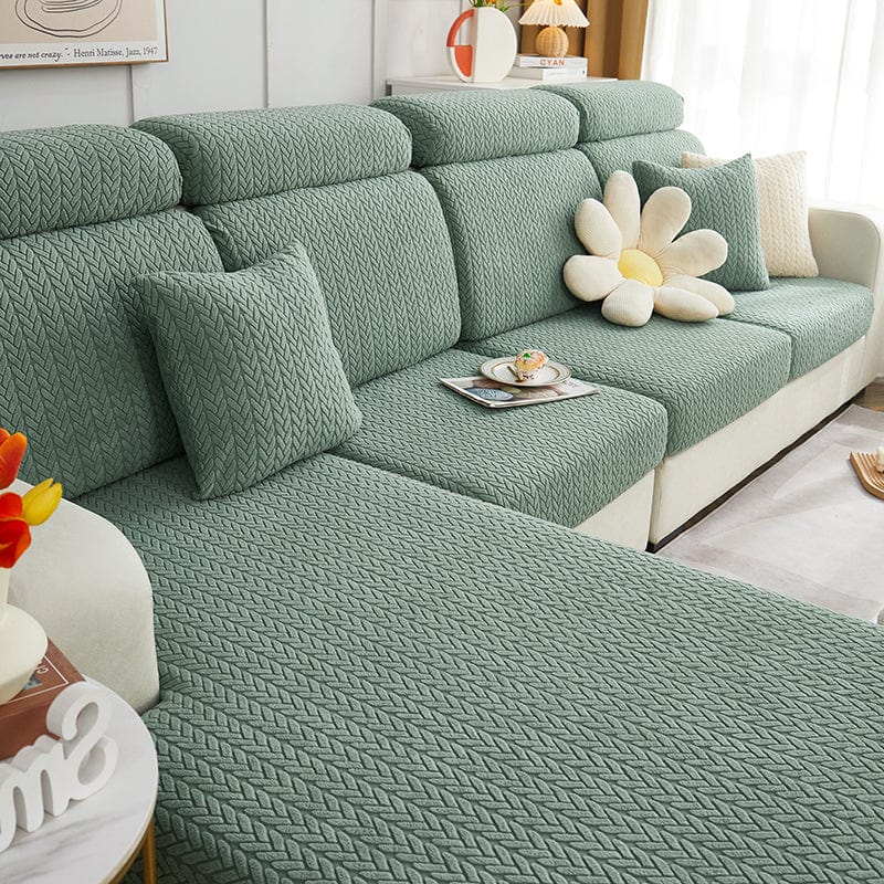 Verde Motivo Wool - 1 pezzo - Fodere di Cuscino 45x45cm