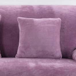 Violet - 2 pezzi - Fodere in Velluto Elasticizzate di Cuscino 45 CM X 45 CM