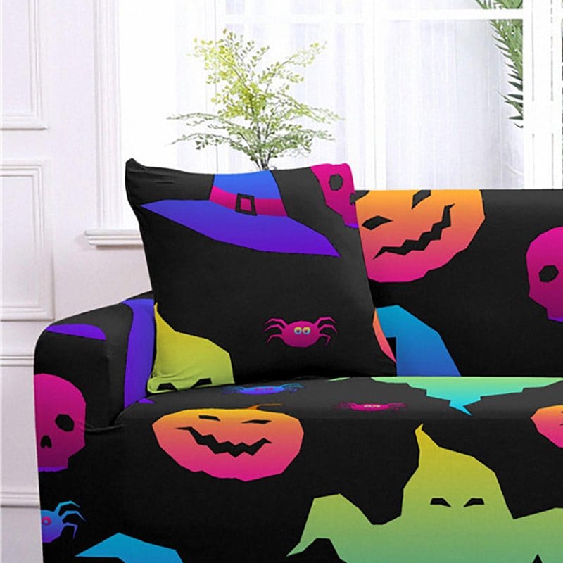 Witch Halloween - 2 pezzi - Fodere Elasticizzate di Cuscino 45 CM X 45 CM
