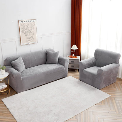 Grigio chiaro - Fodera Poltrona Velluto