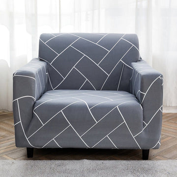 Grigio Strip - Fodera di Poltrona Elasticizzata
