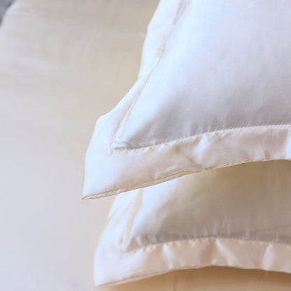 Beige chiaro type satin - Drap Fodera / Copripiumino / 2 taies d'oreiller