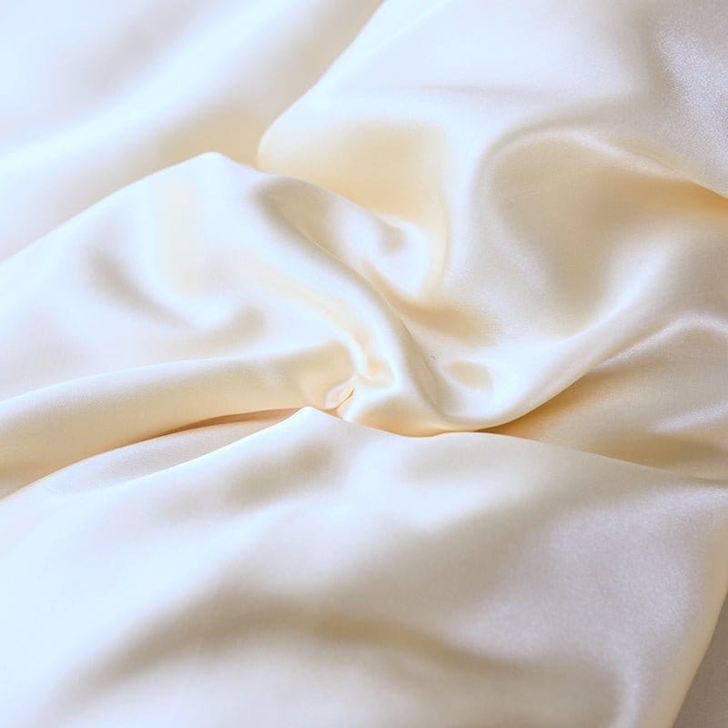 Beige chiaro type satin - Drap Fodera / Copripiumino / 2 taies d'oreiller