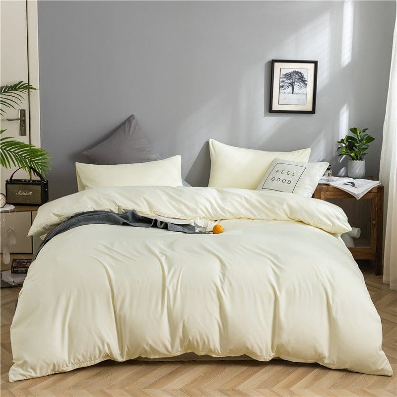 Bianco panna - Drap Fodera / Copripiumino / 2 taies d'oreiller