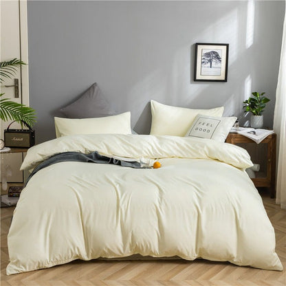 Bianco panna - Drap Fodera / Copripiumino / 2 taies d'oreiller