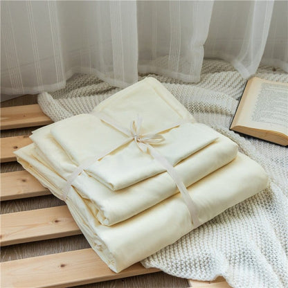 Bianco panna - Drap Fodera / Copripiumino / 2 taies d'oreiller
