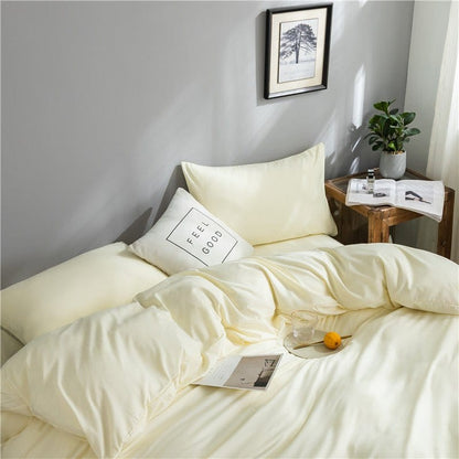 Bianco panna - Drap Fodera / Copripiumino / 2 taies d'oreiller