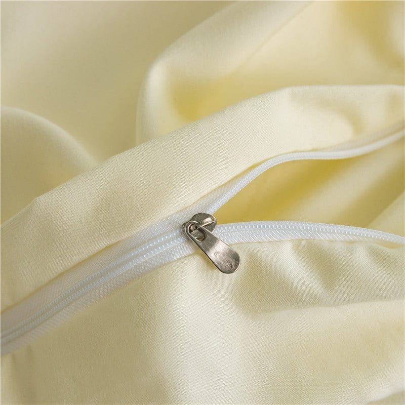 Bianco panna - Drap Fodera / Copripiumino / 2 taies d'oreiller