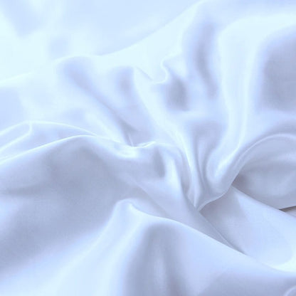 Bianco type satin - Drap Fodera / Copripiumino / 2 taies d'oreiller