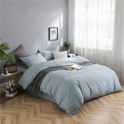 Azzurro cielo - Drap Fodera / Copripiumino / 2 taies d'oreiller