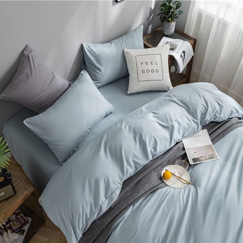 Azzurro cielo - Drap Fodera / Copripiumino / 2 taies d'oreiller