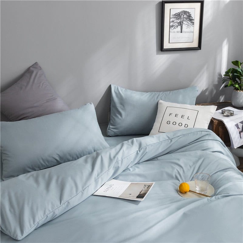 Azzurro cielo - Drap Fodera / Copripiumino / 2 taies d'oreiller