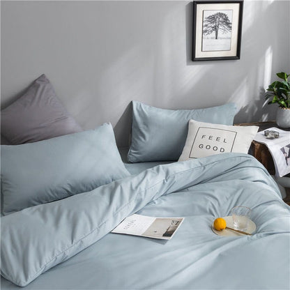 Azzurro cielo - Drap Fodera / Copripiumino / 2 taies d'oreiller