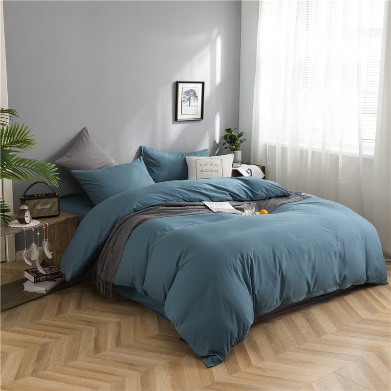 Blu persan - Drap Fodera / Copripiumino / 2 taies d'oreiller