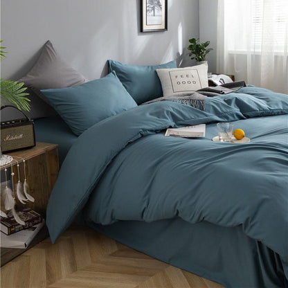 Blu persan - Drap Fodera / Copripiumino / 2 taies d'oreiller