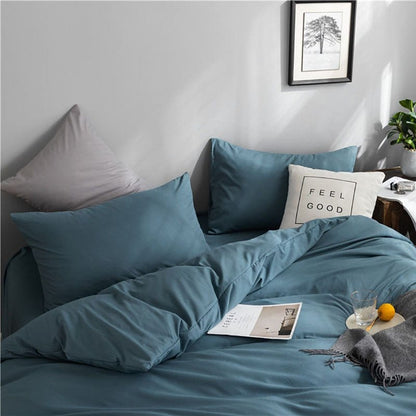 Blu persan - Drap Fodera / Copripiumino / 2 taies d'oreiller