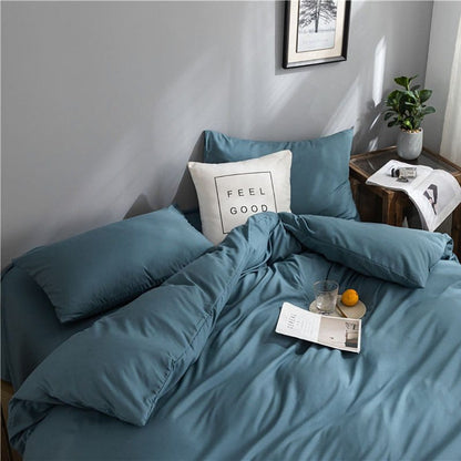 Blu persan - Drap Fodera / Copripiumino / 2 taies d'oreiller