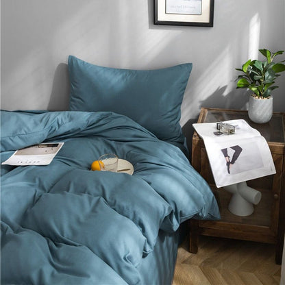 Blu persan - Drap Fodera / Copripiumino / 2 taies d'oreiller