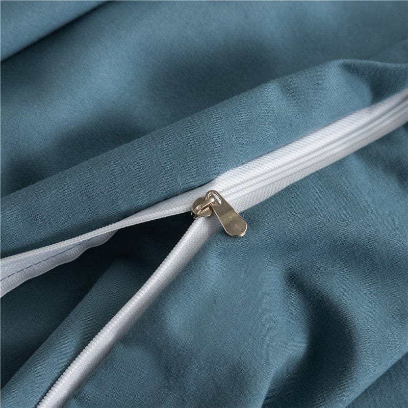 Blu persan - Drap Fodera / Copripiumino / 2 taies d'oreiller