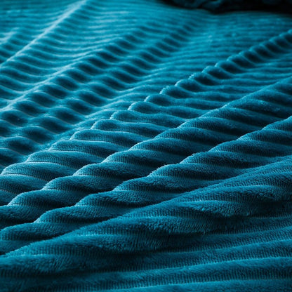 Blu turquoise Velluto - Drap Fodera / Copripiumino / Taies d'oreiller