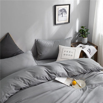Grigio chiaro - Drap Fodera / Copripiumino / 2 taies d'oreiller