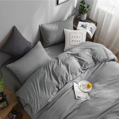 Grigio chiaro - Drap Fodera / Copripiumino / 2 taies d'oreiller