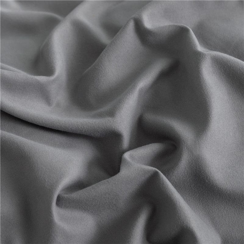 Grigio chiaro - Drap Fodera / Copripiumino / 2 taies d'oreiller