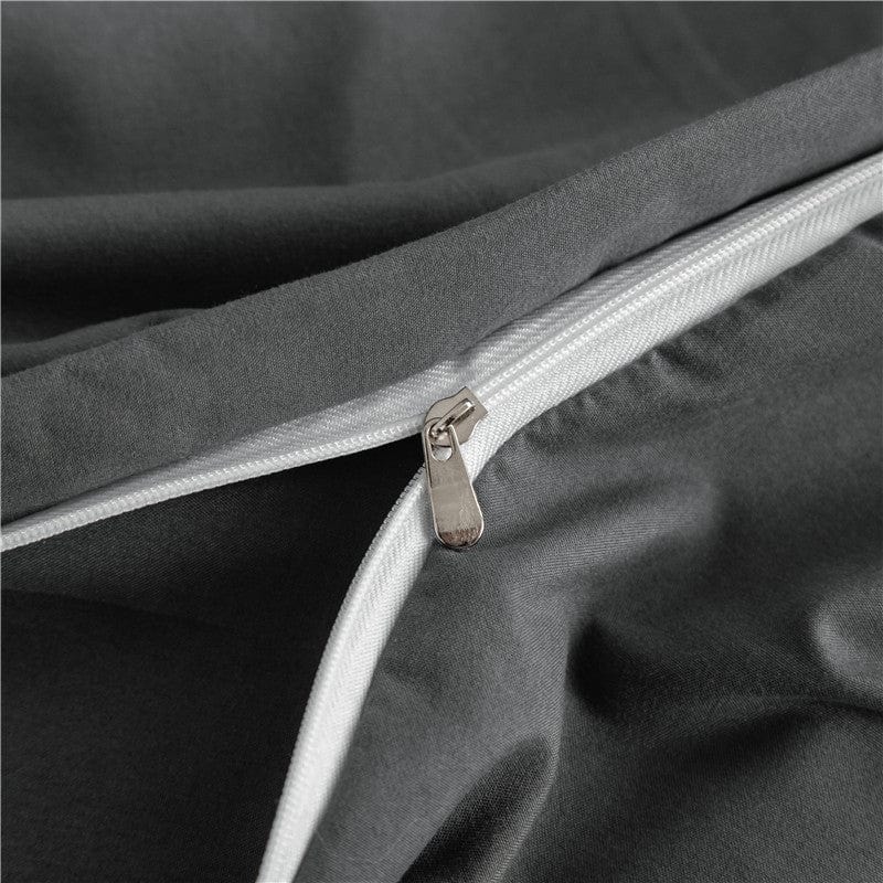 Grigio - Drap Fodera / Copripiumino / 2 taies d'oreiller