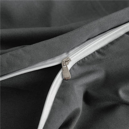 Grigio - Drap Fodera / Copripiumino / 2 taies d'oreiller