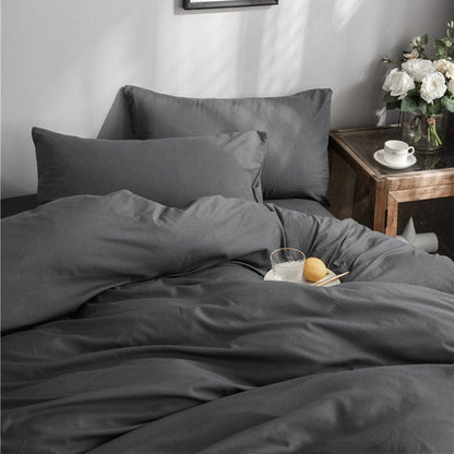 Grigio - Drap Fodera / Copripiumino / 2 taies d'oreiller