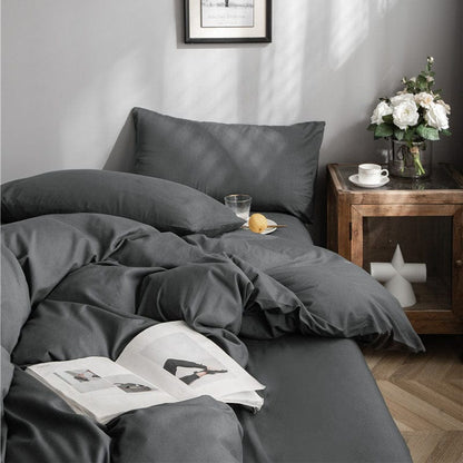 Grigio - Drap Fodera / Copripiumino / 2 taies d'oreiller