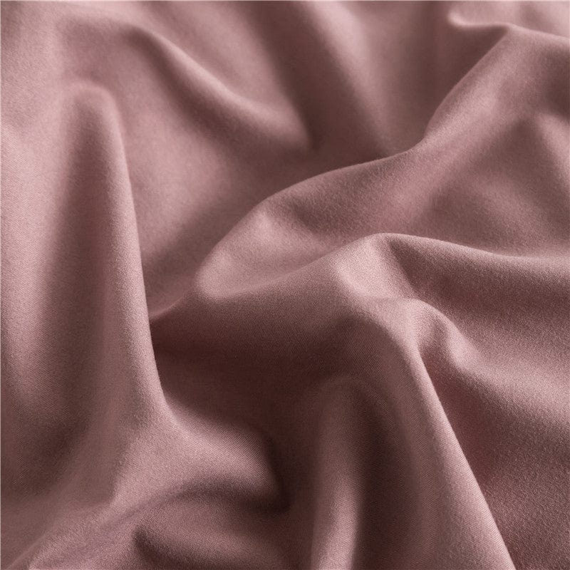 Rosa pêche - Drap Fodera / Copripiumino / 2 taies d'oreiller